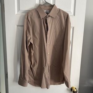 Men's Tan Dress Shirt